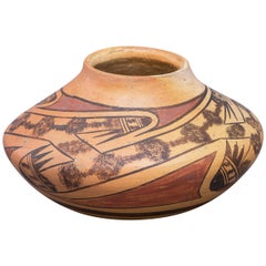 Antique Historical Southwestern Pottery Seed Jar by Nampeyo, Hopi, Early 20th Century