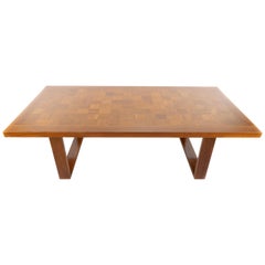 Retro Boogie Woogie Large Teak Coffe Table by Poul Cadovius for Cado, Denmark, 1960