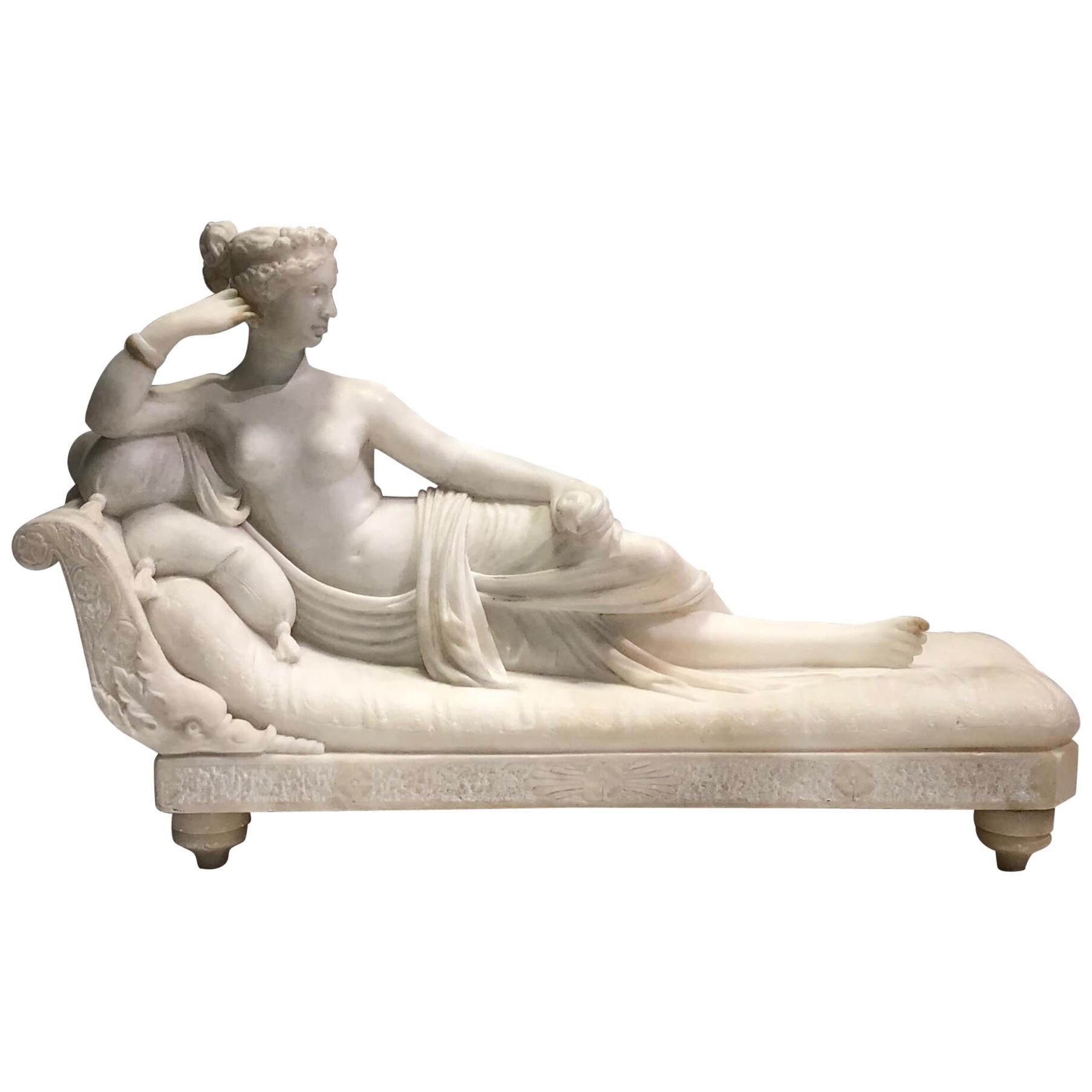Grand Tour Model of Pauline Borghese as Venus Victrix after Canova