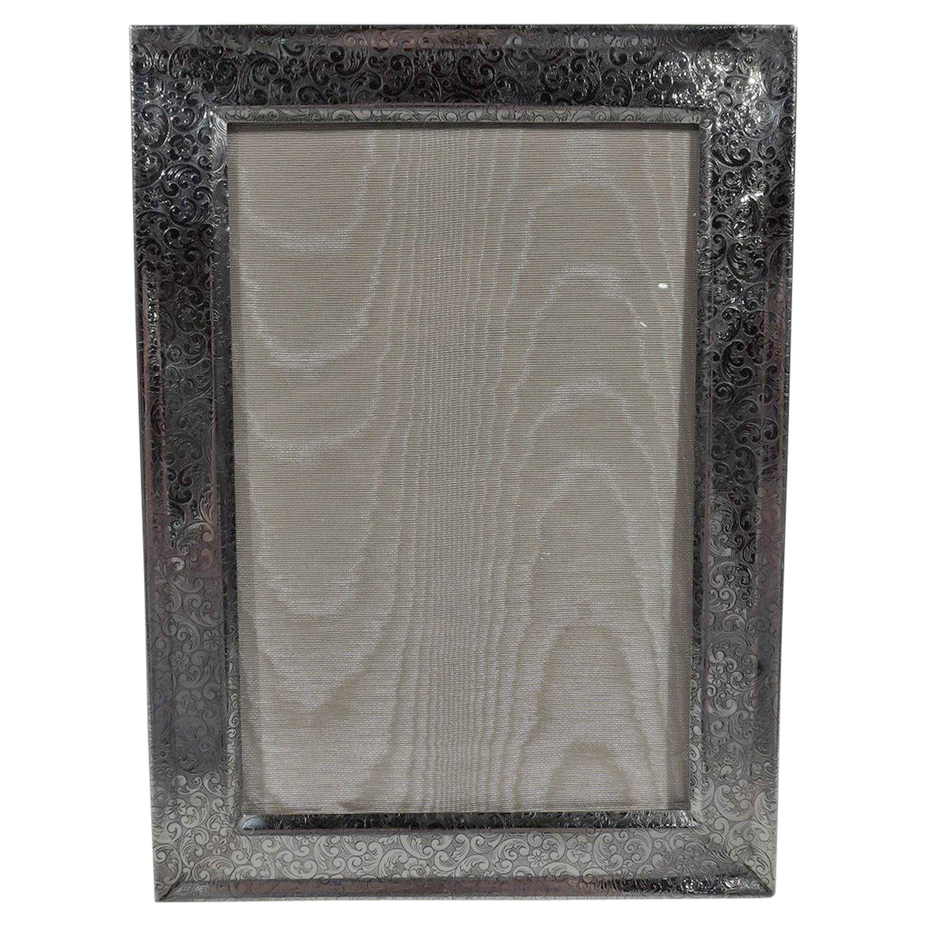 Gorgeous American Art Nouveau Sterling Silver Picture Frame