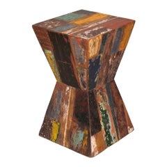 Contemporary Indian Rustic Style Side Table