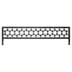 Antique 19th Century Chinese Honeycomb Lattice Headboard