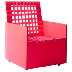 Pink Mary Heilmann Clubchair 86 by Mary Heillmann