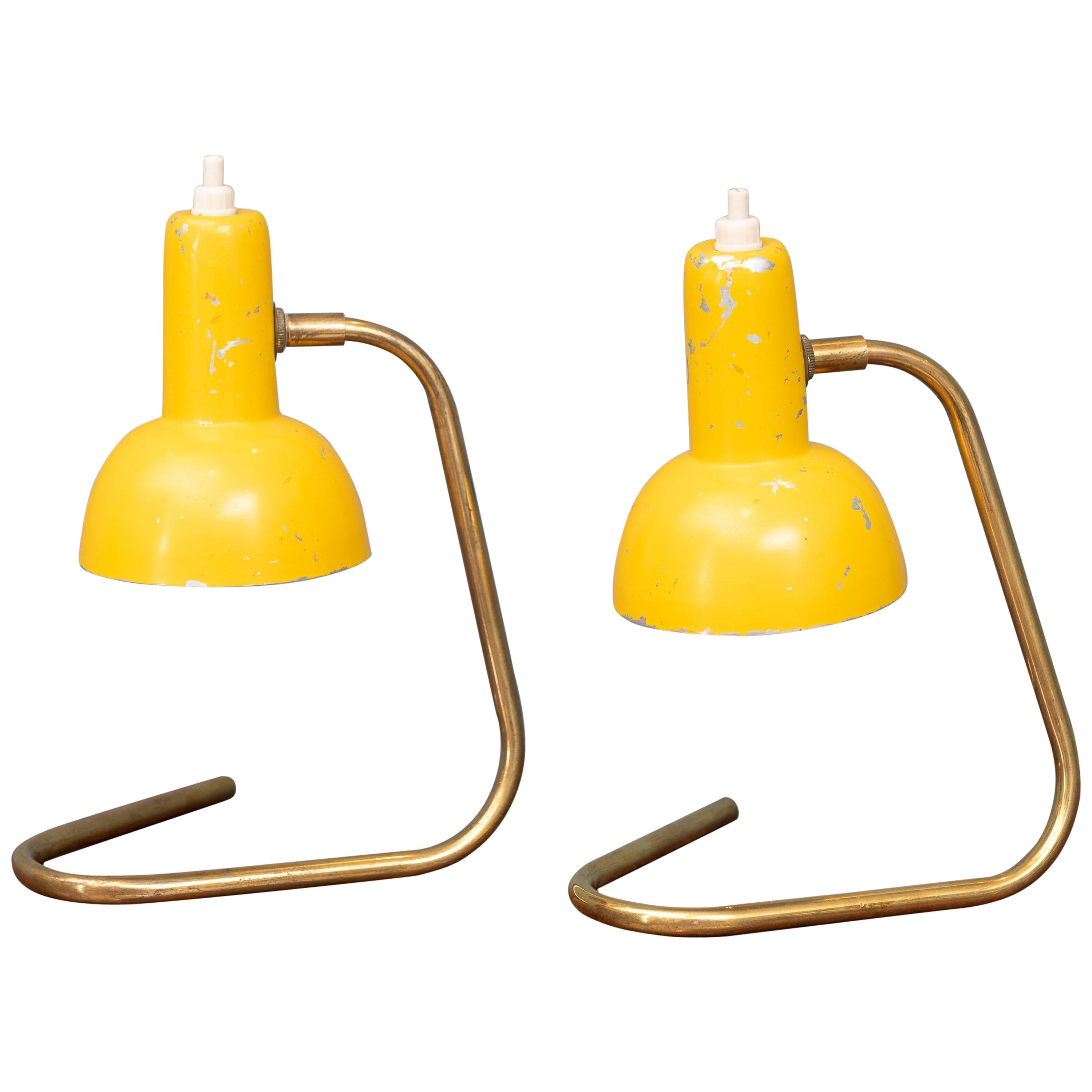 Petites lampes de table italiennes mi-siècle modernes