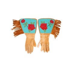 Authentique gantelets en perles de la tribu Nez Perce