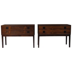 Danish Rosewood Small Cabinets Nightstands