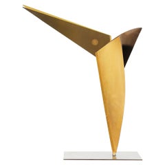 Mid-Century Modern Abstract Cubist Bird Sculpture