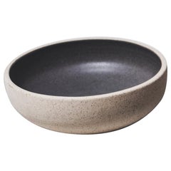Handmade Ceramic Stoneware Bowl in Grey, in Stock
