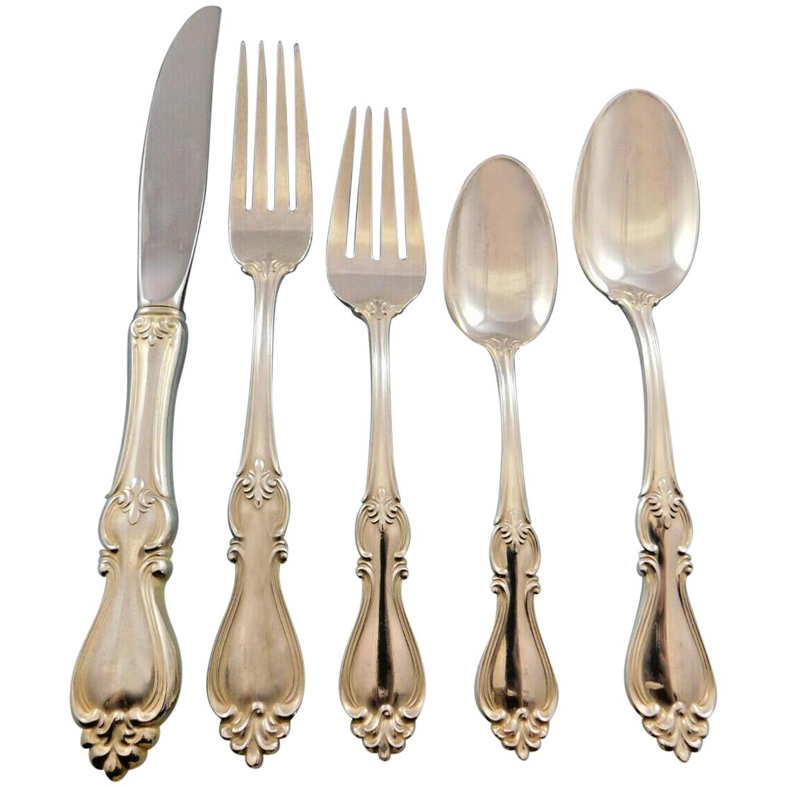 Queen Elizabeth I by Towle Sterling Silver Flatware Set for 12 Service 67 Pieces For Sale
