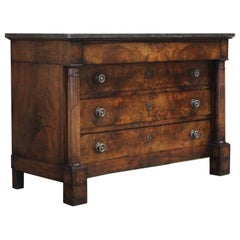 Early 19th Century French Figured Walnut Empire Commode
