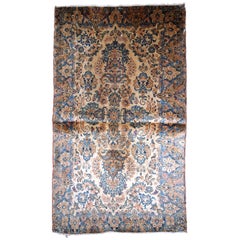 Handmade Antique Kerman Style Rug, 1920s, 1B749