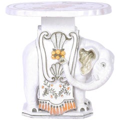 Italian Terra Cotta Elephant Drink Stand or Table