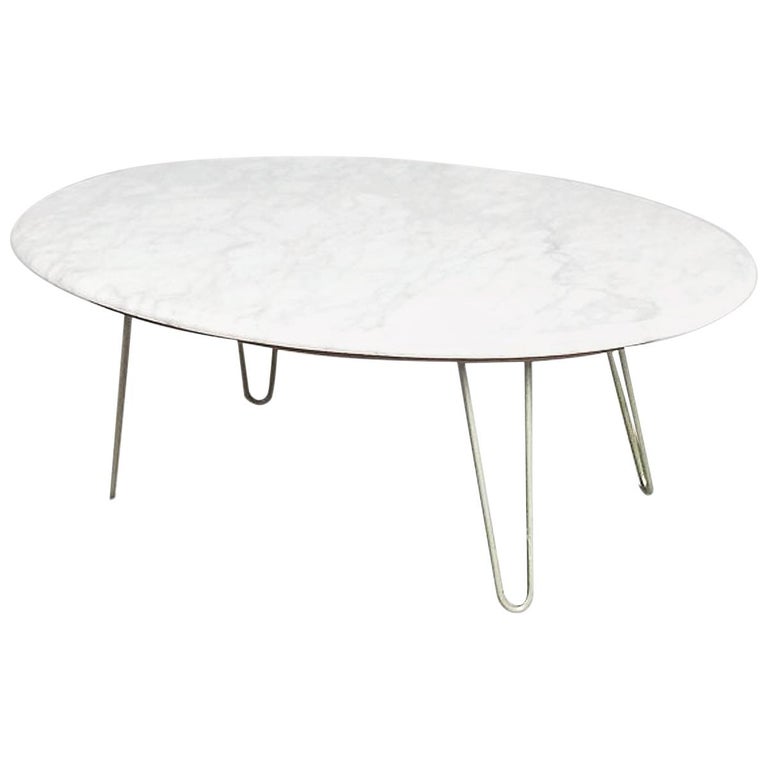 Oval Coffee Table With Marble Top : 465: Victorian Style Oval Marble Top Coffee Table : Lot 465 : Oval coffee table with marble top.