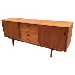 Danish Credenza with Center Drawers