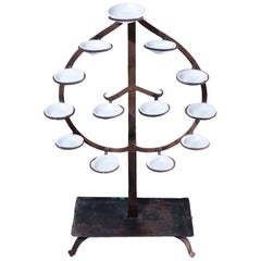 Used Japanese Mingei Tomyodai, a Temple Candle Stand