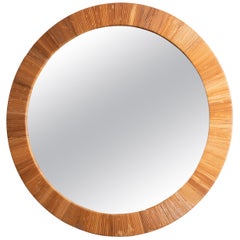 Round Rattan Surround Mirror