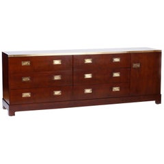Mid Century Campaign Style Chest 