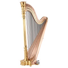 Used 1915 Premium Style 23 Gold Lyon and Healy Concert Grand Harp