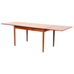 Danish Extendable Design Dining Table in Teak with 2 Extensions by Møller, 1960s