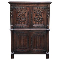Antique French Gothic Cabinet