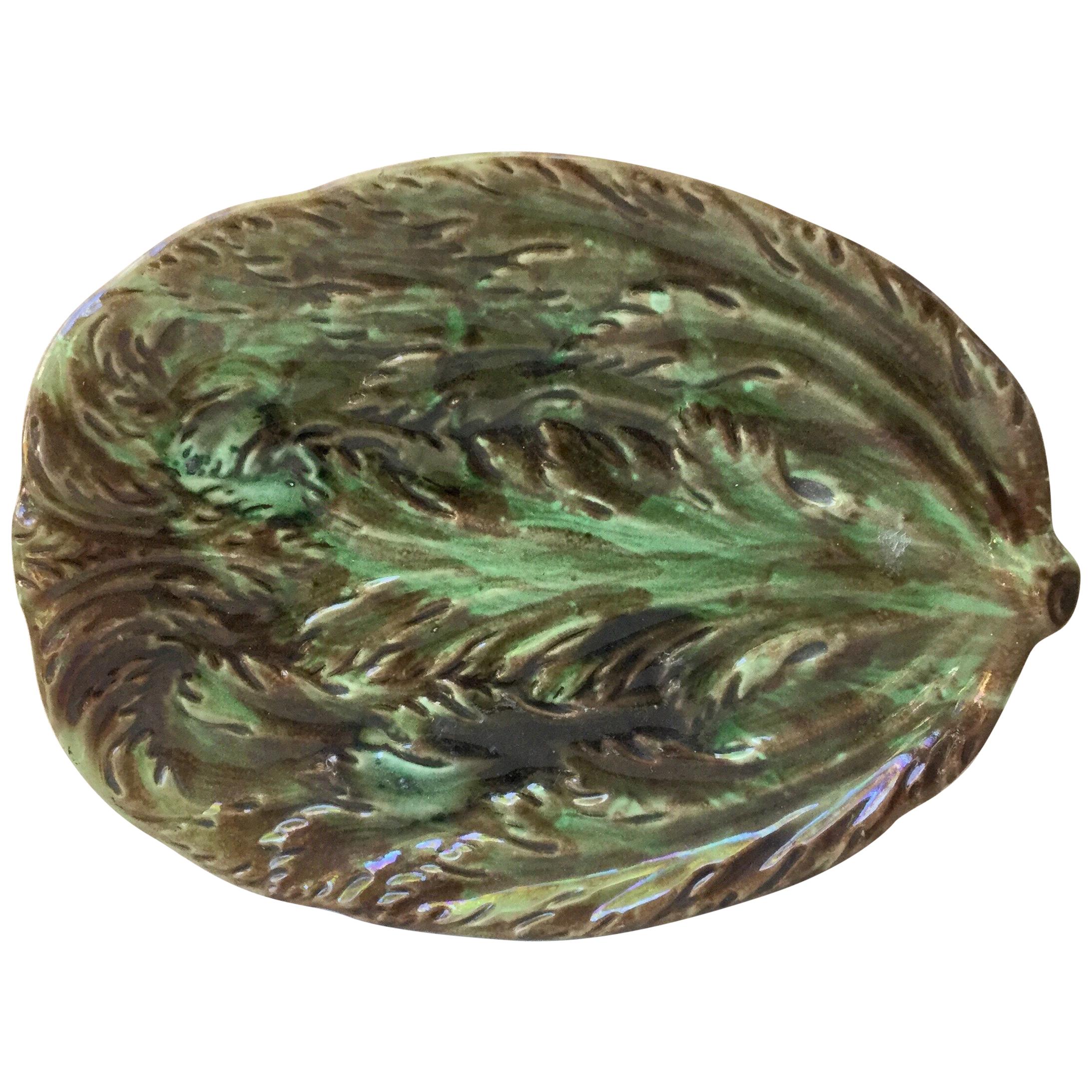 Majolica Asparagus Platter, circa 1890