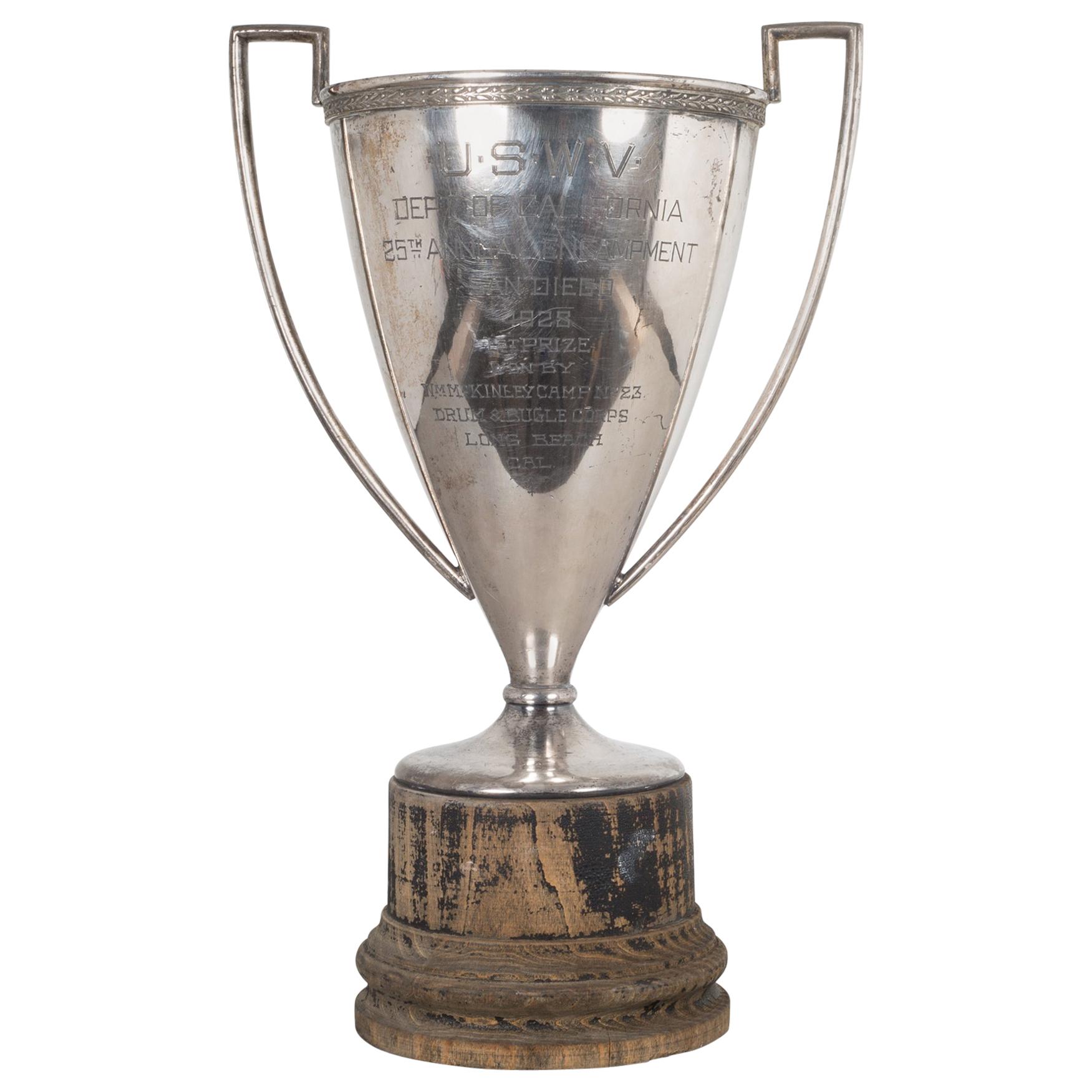 Early 20th Century Large "1st Place" Loving Cup Trophy, 1928