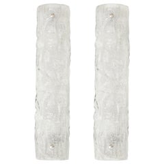 Kalmar Chiseled Ice Glass Sconces