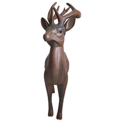 Copper deer by Sergio Bustamente, 1970s