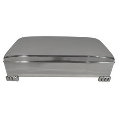 Classic Midcentury Modern Sterling Silver Box by Poole