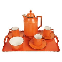 Coral Mokka Set in Style from Dorothy Draper from 1930s
