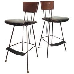 Pair of McCobb Style Bar Stools