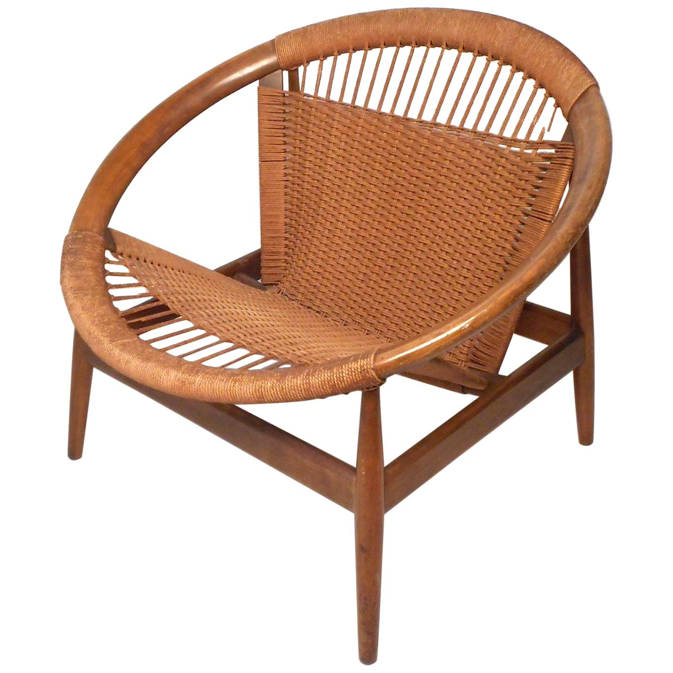 Danish Modern "Ringstol" Hoop Chair by Illum Wikkelsø
