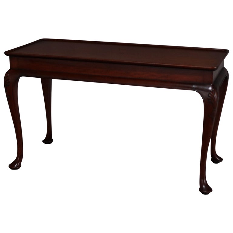 Vintage Baker School Carved Mahogany Low Sofa Or Tail Table 20th Century