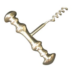 Polished Chrome Bottle Opener/Corkscrew