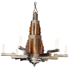 Wonderful Bold Art Deco Chandelier