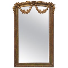 Ornate Gold Guilted Mirror Interpretation of Louis XVI