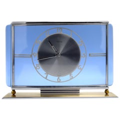 Vintage Art Deco Glass Clock by Kienzle, circa 1930