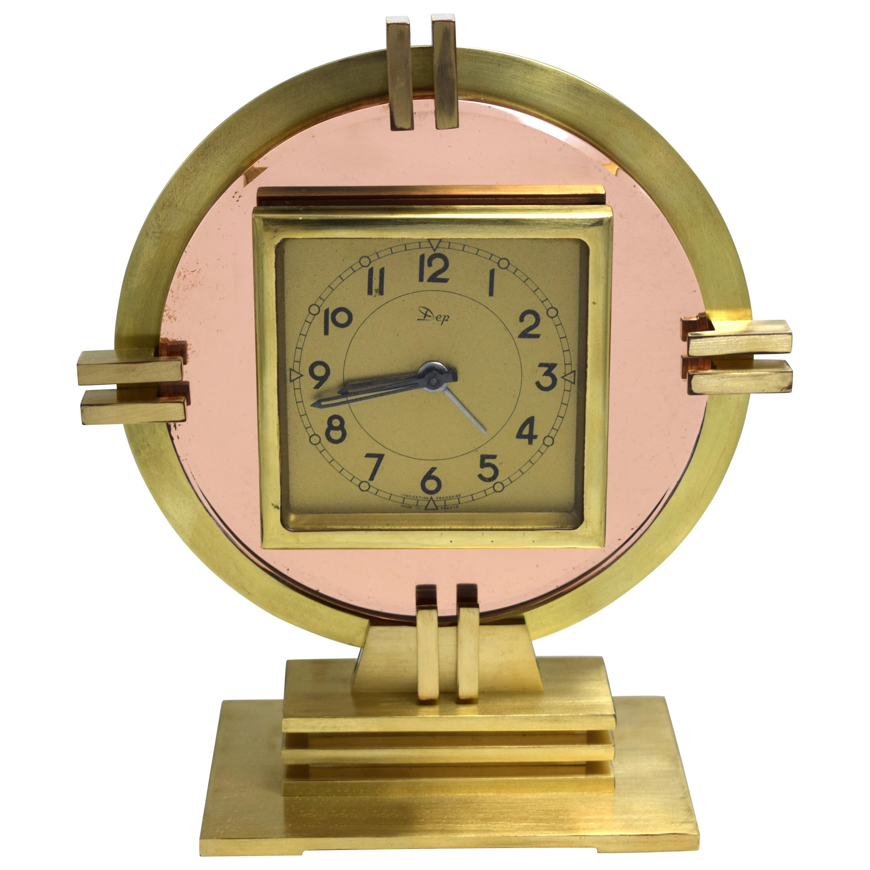 Rare Art Deco Machine Age Clock by Dep, circa 1930