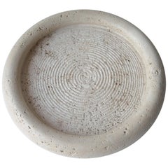 Fratelli Mannelli Travertine, Limestone, Bowl Centerpiece