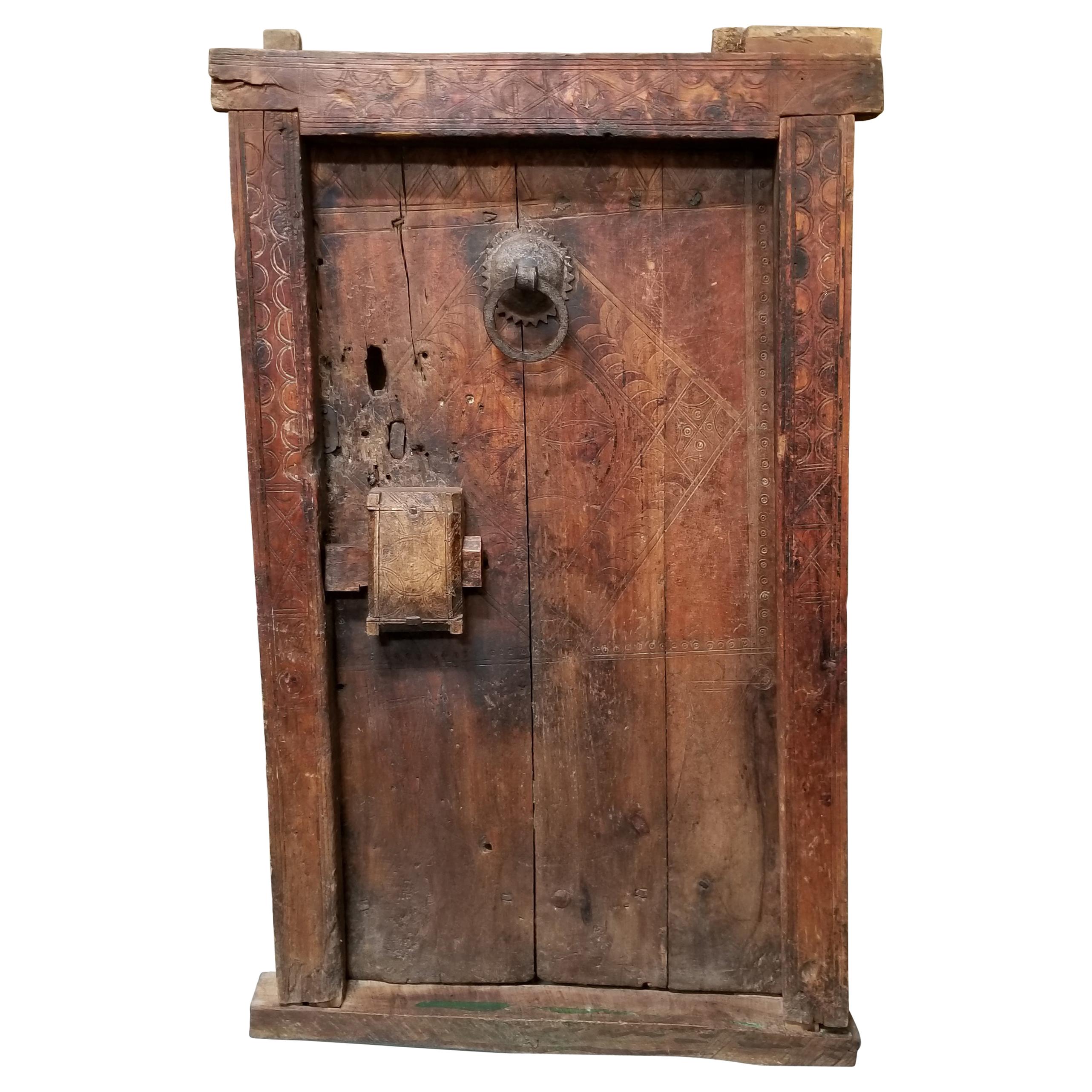 19th Century Dogon Door with Casing For Sale