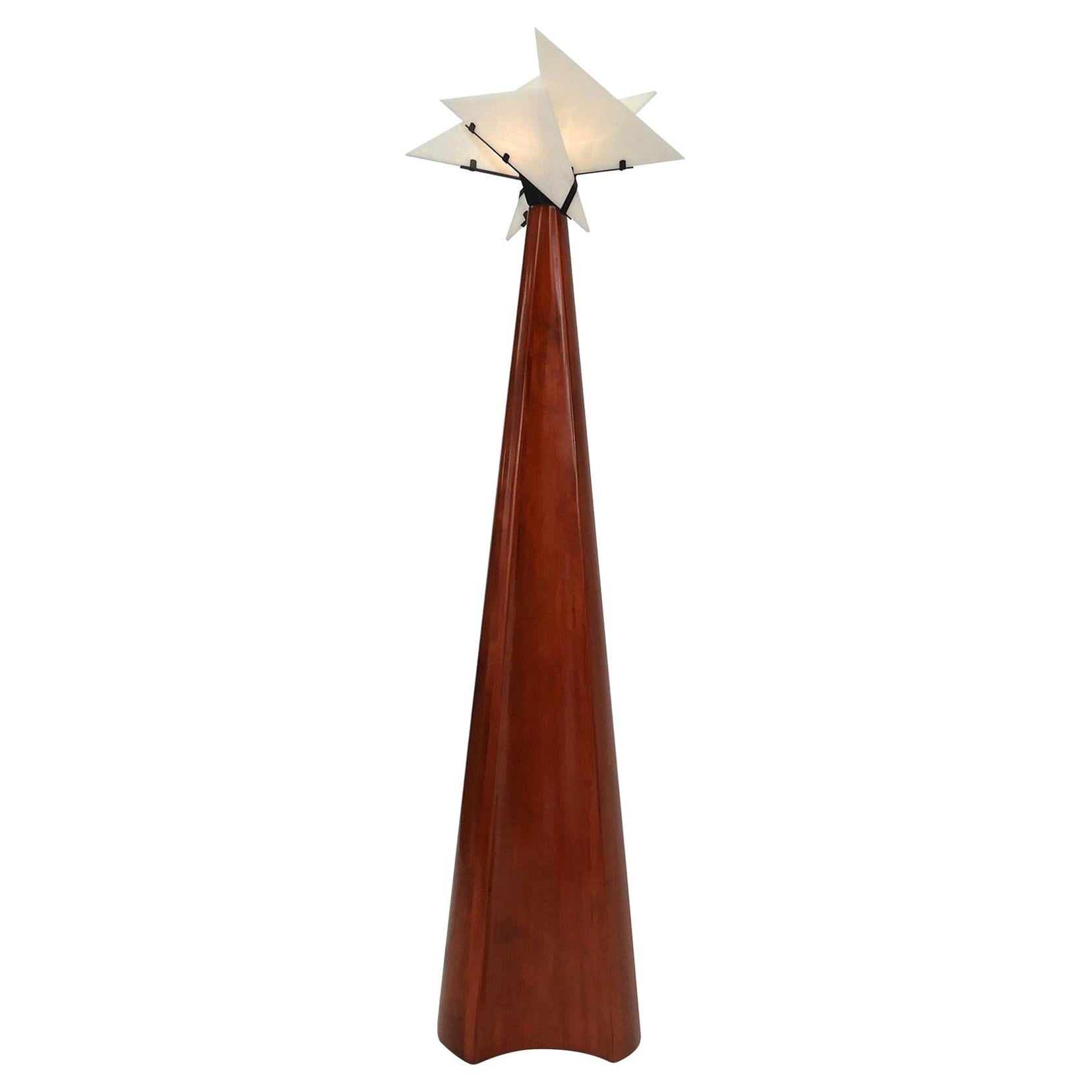 Nun 'Curve' Floor Lamp in the Manner of Pierre Chareau For Sale