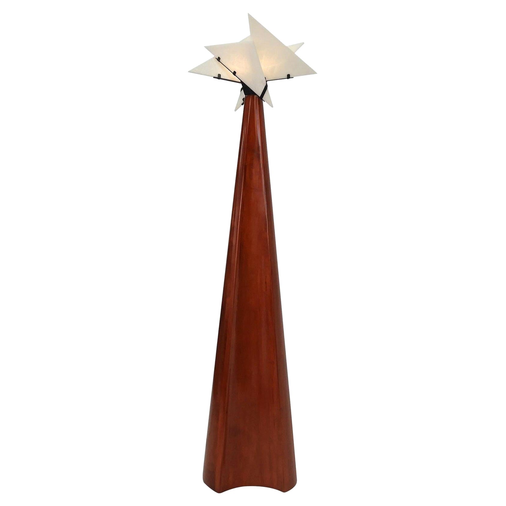 Nun 'Curve' Alabaster Floor Lamp in the Manner of Pierre Chareau
