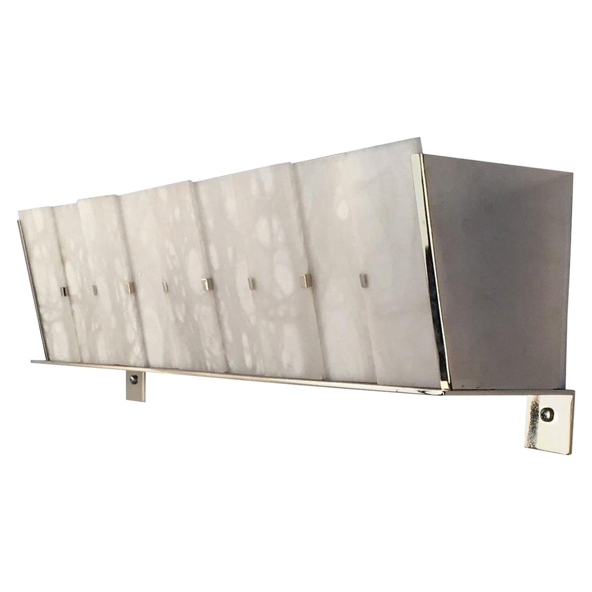 'Ramp' Alabaster Wall Lamp in the Manner of Pierre Chareau