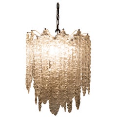 Venini Mid-Century Modern Murano Glass Italian Chandelier, 1960s