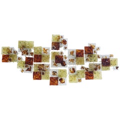 Venini Impressive Set of 13 Wall Sconces or Flush Light by Toni Zuccheri