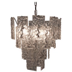 Vintage Carlo Nason Mid-Century Modern Italian Chandelier for Mazzega, 1960s