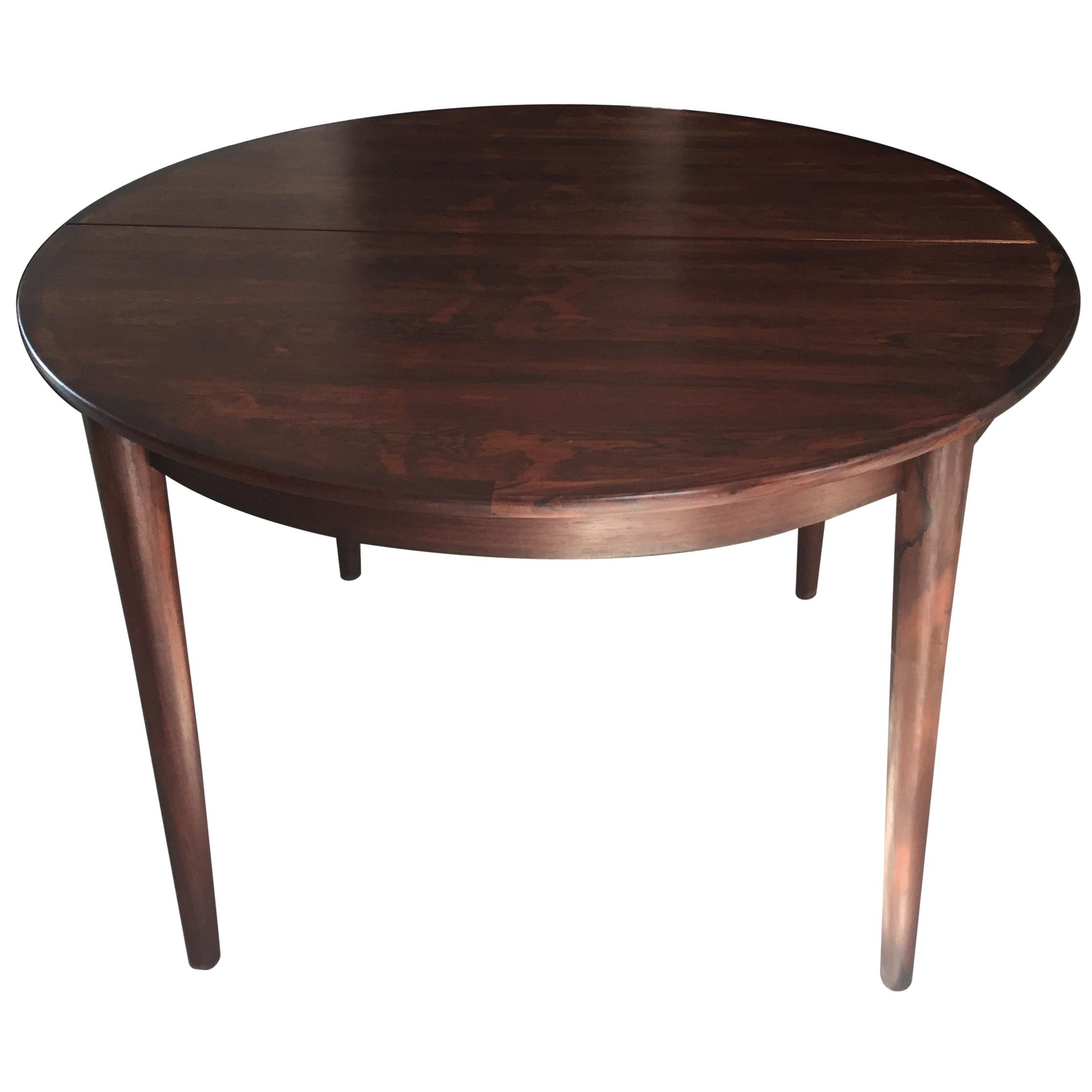 Table MES Mobler Denmark Torring Extendable Round Rosewood For Sale
