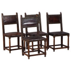 Set of Four Renaissance Back Chairs