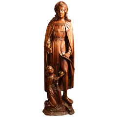 Wood Figure of Saint Roch