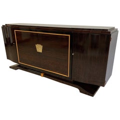 Fine 1940s French Art Deco Macassar Sideboard